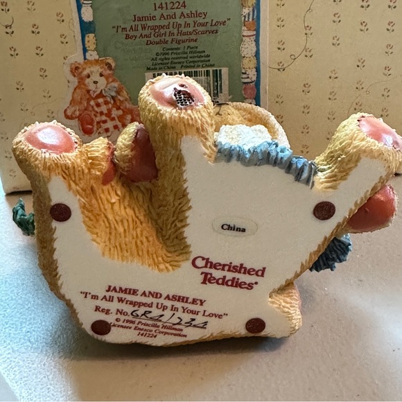 Cherished Teddies Jamie & Ashley 1996 “I’m All Wrapped Up in your Love” - Picture 7 of 7